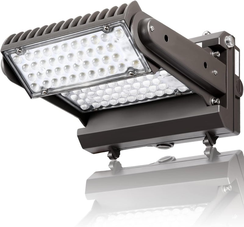 ECCFUTLL Dusk to Dawn 150W Rotatable LED Wall Pack Light, 5000K 21000LM 800-1000W HPS/HID Equiv, ETL Adjustable Head Outdoor LED Wallpack Lighting Fixture for Area Light, Parking, Garages,Warehouse,Entrance - Image 1
